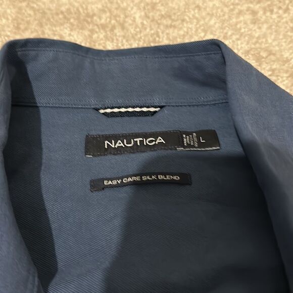 Men’s blue button down- NAUTICA - Picture 3 of 3
